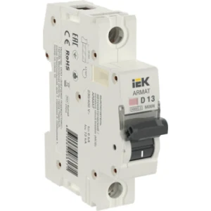 IEK ARMAT Автоматический выключатель M06N 1P D 13А - AR-M06N-1-D013 IEK ARMAT Автоматический выключатель M06N 1P D 13А - AR-M06N-1-D013