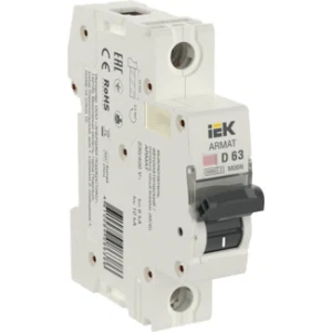 IEK ARMAT Автоматический выключатель M06N 2P D 63А - AR-M06N-2-D063 IEK ARMAT Автоматический выключатель M06N 2P D 63А - AR-M06N-2-D063