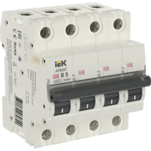 IEK ARMAT Автоматический выключатель M06N 4P B 5А - AR-M06N-4-B005 IEK ARMAT Автоматический выключатель M06N 4P B 5А - AR-M06N-4-B005