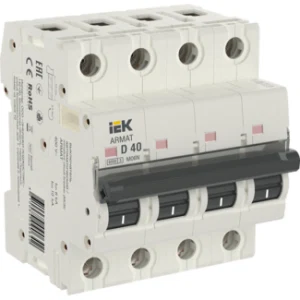 IEK ARMAT Автоматический выключатель M06N 4P D 40А - AR-M06N-4-D040 IEK ARMAT Автоматический выключатель M06N 4P D 40А - AR-M06N-4-D040