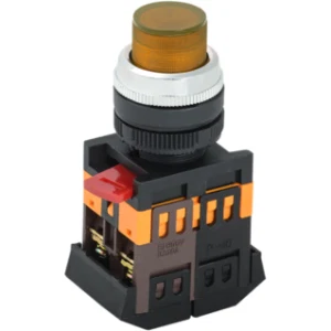 IEK Кнопка ABLFP-22 желтый d=22мм неон/240В 1з+1р - BBT20-ABLFP-K05 IEK Кнопка ABLFP-22 желтый d=22мм неон/240В 1з+1р - BBT20-ABLFP-K05