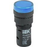 IEK Лампа AD16DS(LED)матрица d=16мм синий 12В AC/DC