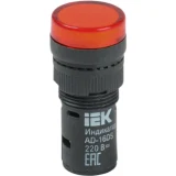 IEK Лампа AD16DS(LED)матрица d=16мм красный 230В AC
