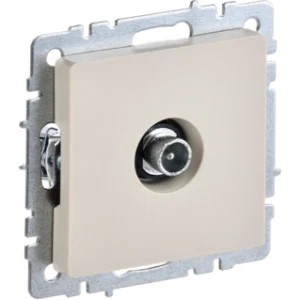IEK BRITE Розетка TV проходная РТВ10-0-БрКр бежевый - BR-A10-P-K10 IEK BRITE Розетка TV проходная РТВ10-0-БрКр бежевый - BR-A10-P-K10