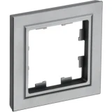 IEK BRITE Рамка 1-местная РУ-1-БрС сталь