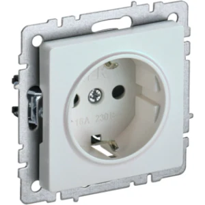 IEK BRITE Розетка 1-местная с заземлением без защитных шторок 16А РС11-1-0-БрЖ жемчуг - BR-R11-16-K36 IEK BRITE Розетка 1-местная с заземлением без защитных шторок 16А РС11-1-0-БрЖ жемчуг - BR-R11-16-K36