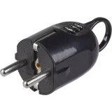 IEK Вилка разборная угловая ВПу12-02-Ст с заземляющим контактом с кольцом 16А черная