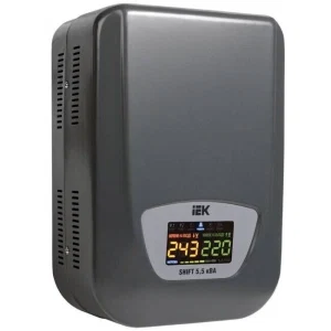 IEK Стабилизатор напряжения настенный SHIFT 5,5кВА - IVS12-1-05500 IEK Стабилизатор напряжения настенный SHIFT 5,5кВА - IVS12-1-05500