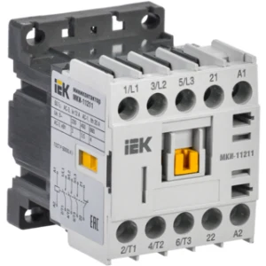 IEK Миниконтактор МКИ-11211 12А 400В/АС3 1Н3 - KMM11-012-400-01 IEK Миниконтактор МКИ-11211 12А 400В/АС3 1Н3 - KMM11-012-400-01