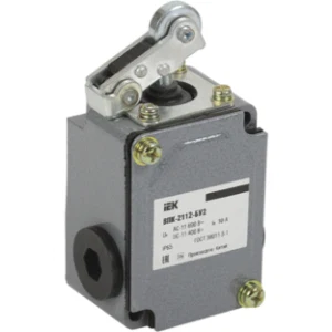IEK Выключатель концевой ВПК-2112-БУ2 рычаг с роликом IP65 - KV-1-2112-1 IEK Выключатель концевой ВПК-2112-БУ2 рычаг с роликом IP65 - KV-1-2112-1