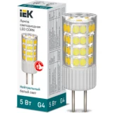 IEK Лампа светодиодная CORN капсула 5Вт 230В 4000К керамика G4