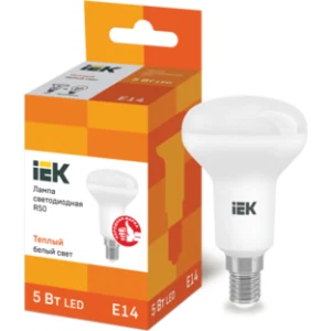 IEK Лампа светодиодная R50 рефлектор 5Вт 230В 3000К E14 - LLE-R50-5-230-30-E14 IEK Лампа светодиодная R50 рефлектор 5Вт 230В 3000К E14 - LLE-R50-5-230-30-E14