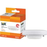 IEK Лампа светодиодная T75 таблетка 6Вт 230В 3000К GX53