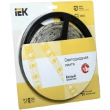 IEK Лента светодиодная 5м блистер LSR-5050WW30-7,2-IP65-12V