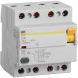 IEK Выключатель дифференциальный (УЗО) ВД1-63S 4Р 50А 300мА