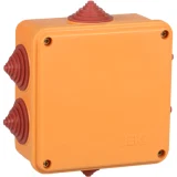 IEK Коробка распаячная огнестойкая ПС 100х100х50мм 4P 10мм2 IP55 6 вводов