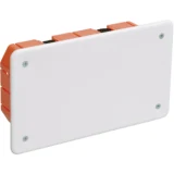 IEK Коробка распаячная КМ41026 172х96x45мм для полых стен (с саморезами, пластиковые лапки, с крышкой)